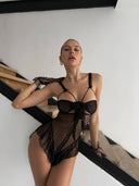 Petal Transparan Dantel Babydoll